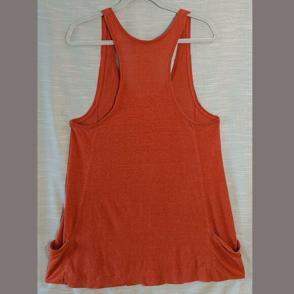 Minimalist Eileen Fisher Rust Sienna Linen A Line Tunic Tank Top Womens Small - Picture 7 of 12